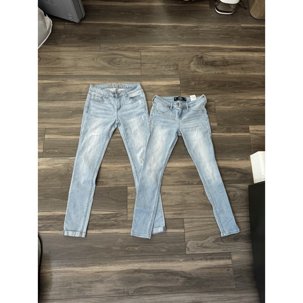 Hollister & Wax Jean Light Wash Skinny Jeans Bundle Size 3 / 26"